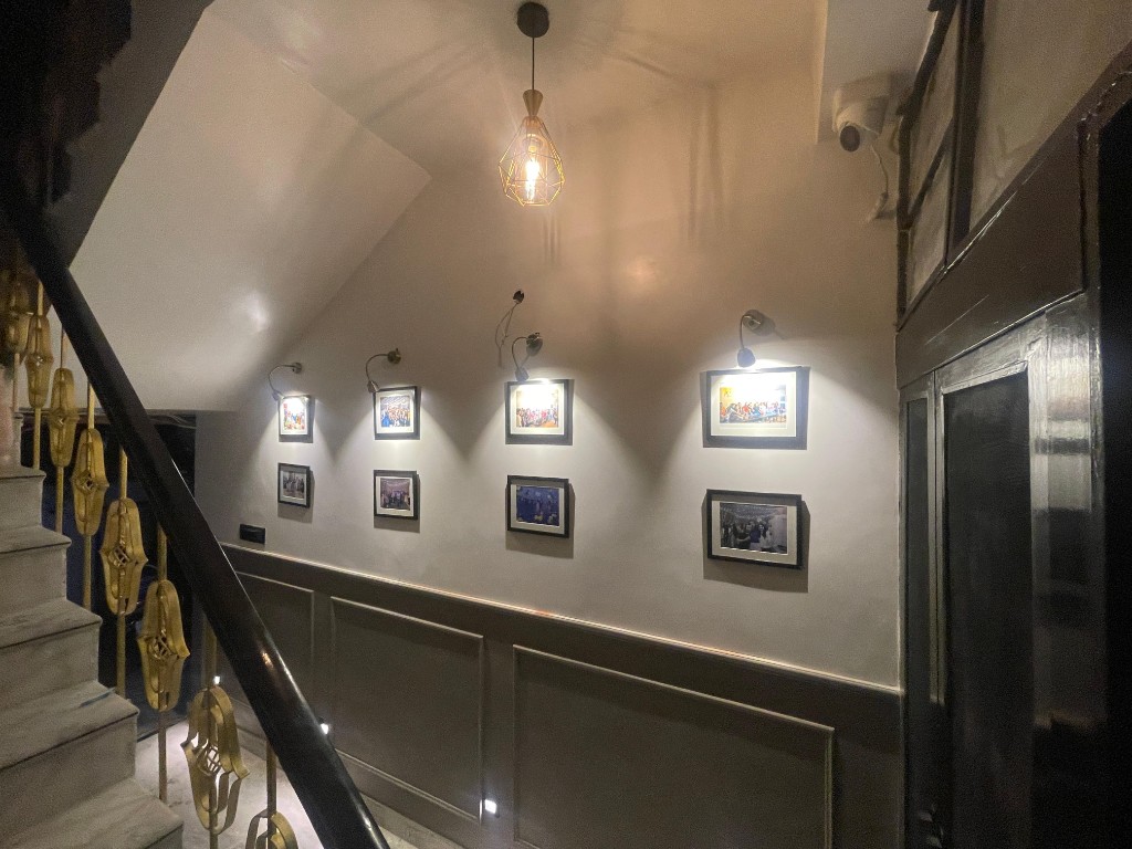 Staircase with Gallery Wall